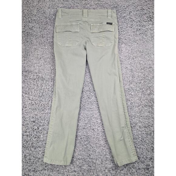 Sanctuary Pants Women 27 Green Chino Casual Preppy Flap Pockets Modern Straight - Picture 2 of 9